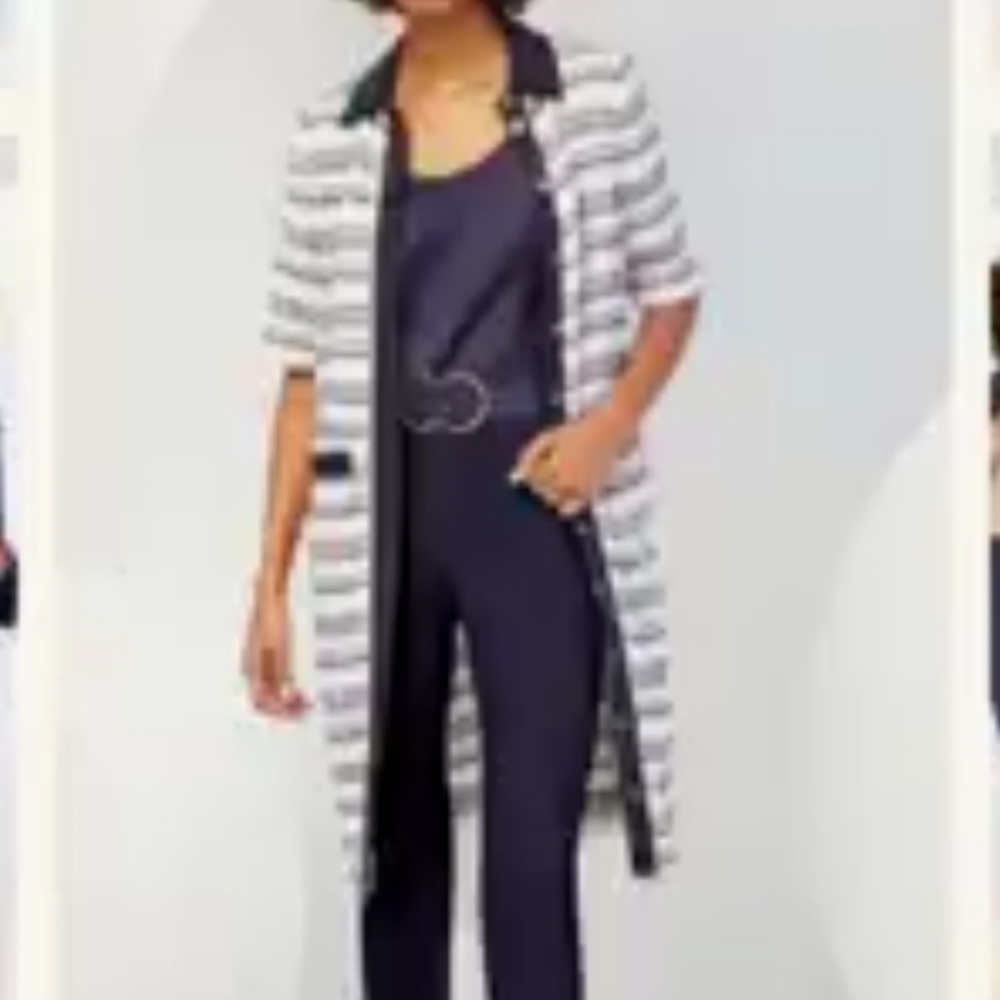 NWT PER SE by CARLISLE | $598 Textured Cardigan/Sweater Dress - Picture 7 of 9